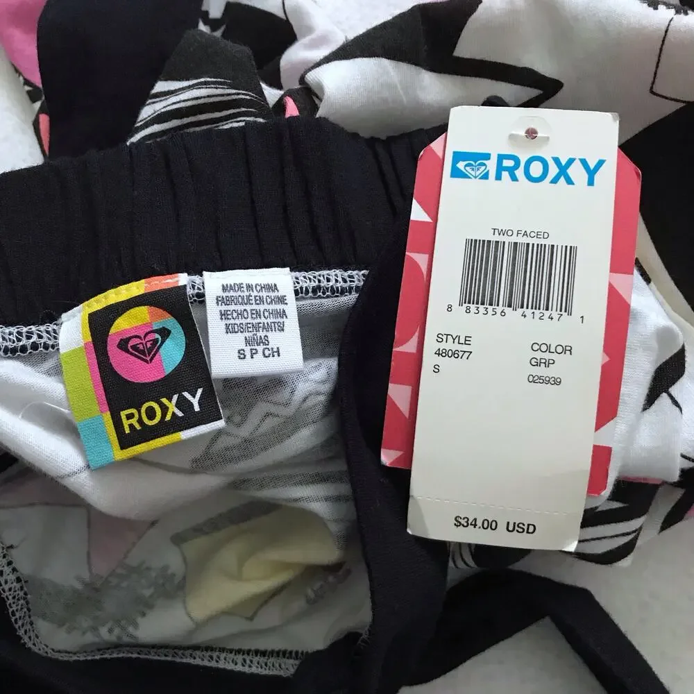 Roxy NWT Halter Blouson Style Dress Girls S (8)